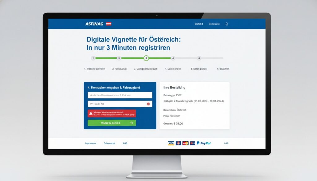 Digitale Vignette für Österreich: So registrieren Sie sich in nur 3 Minuten
