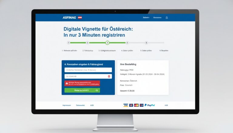 Digitale Vignette für Österreich: So registrieren Sie sich in nur 3 Minuten